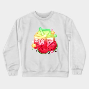 Aesthetic Watermelon Juice Carton Crewneck Sweatshirt